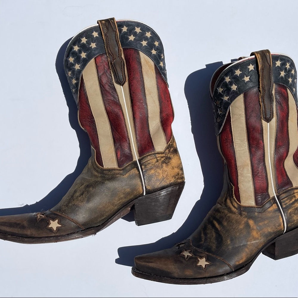 Dan Post Womens Liberty Flag boots size 10M